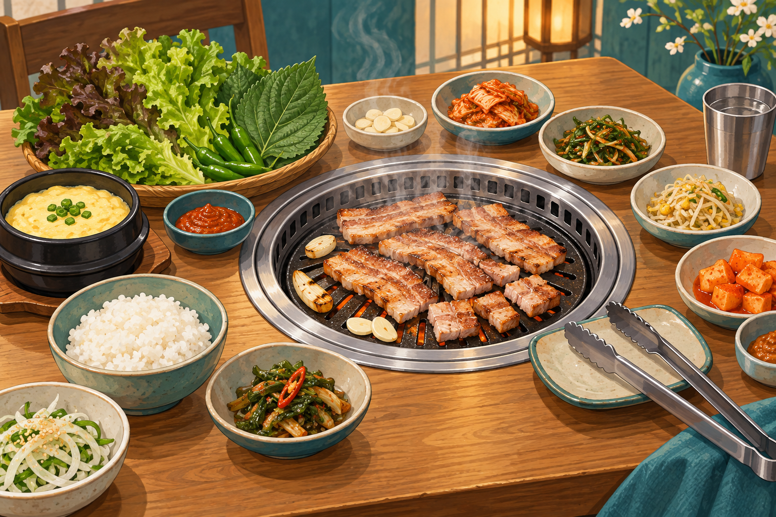 Korean BBQ for Beginners: Ordering, Grilling and Making Ssam
