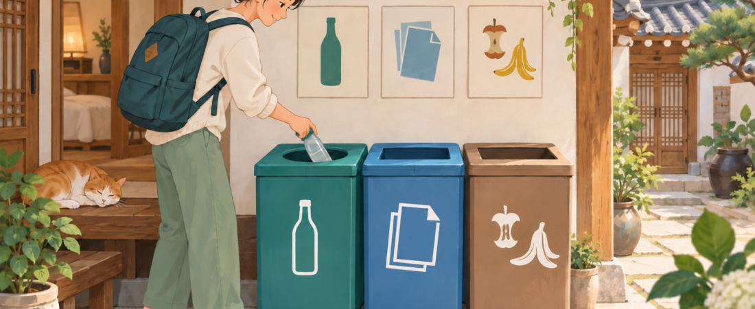 Korea Trash and Recycling Guide for Tourists: Start at Your Stay