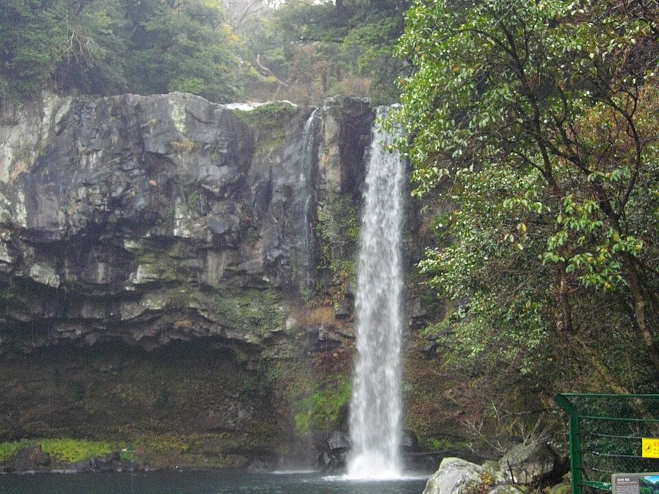 Cheonjiyeon Waterfall in Seogwipo, Jeju Island