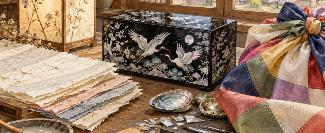 Traditional Korean Crafts Explained: Hanji, Najeon and Bojagi