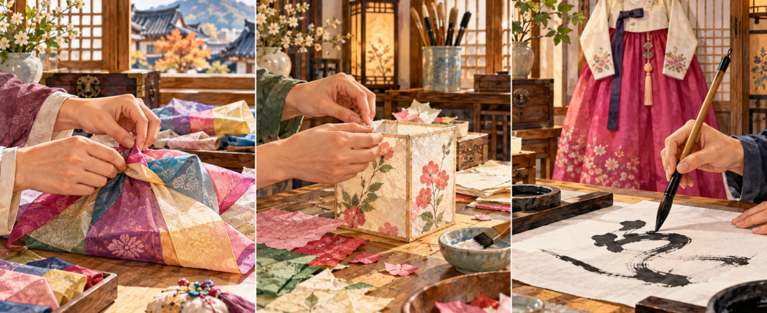 Korean Cultural Experiences in Seoul: Compare Crafts, Hanbok and Calligraphy